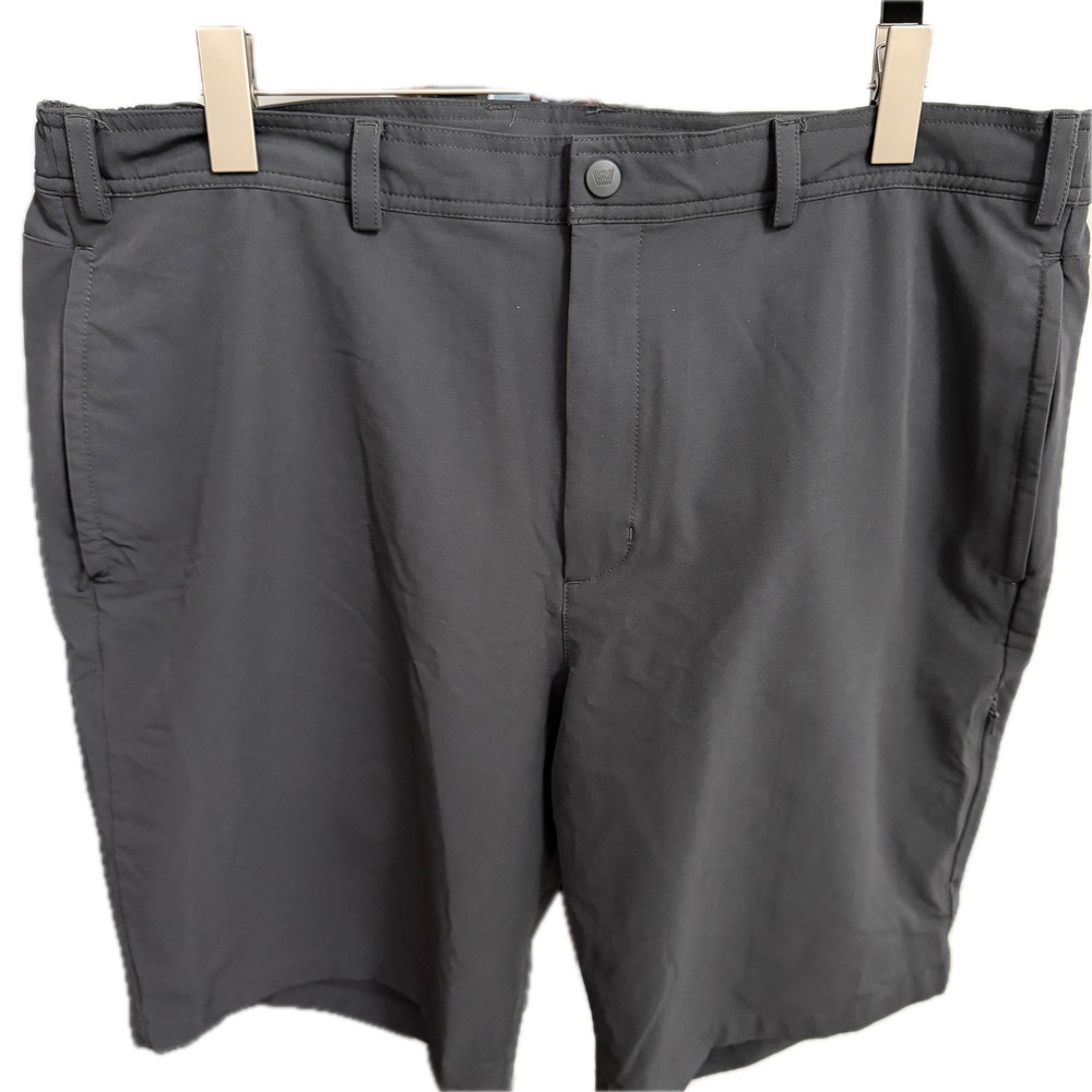 MACK WELDON Charcoal Tech Performance Stretch Dress Shorts Size XXL